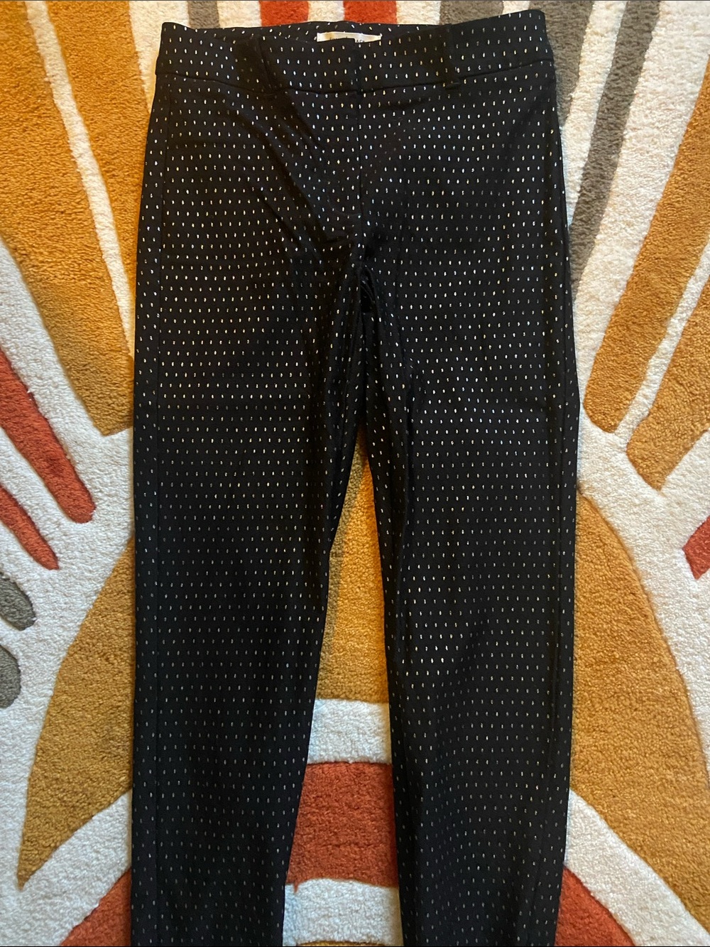 White House, black market, silver polkadot black straight leg